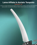 Svettatoio Potatore Telescopico con Sega in Acciaio 330 mm, Corda Nylon e Forbici Tagliarami Ean-8054134474604