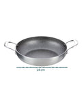 Casseruola Svasata Alta Alluminio Satinato Riciclato – Ø 24/28/32 cm