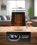 Wintem Stufa Elettrica Termoventilatore 1500W Oscillante con Termostato e 2 Livelli di Potenza Ean-8052286431254