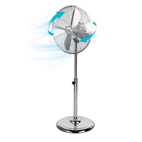 Wintem Ventilatore con Piantana LUXVENTSilenzioso 50W con 3 Velocità  e Oscillazione Regolabile