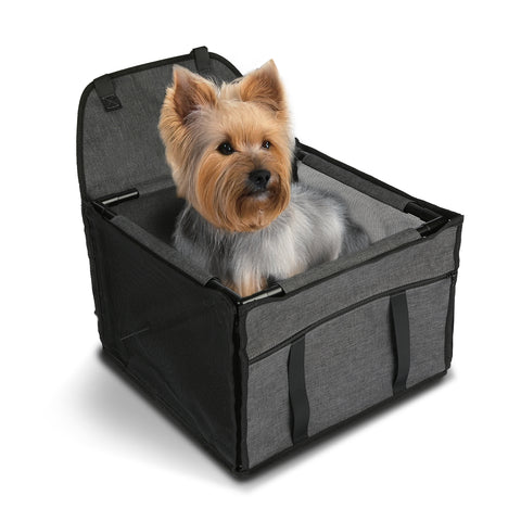 Autostoeltje voor kleine honden 39 x 39 x H28 cm, stevig en met veiligheidshaak