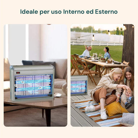 Zanzariera elettrica ideale per uso interno ed esterno, soggiorno e giardino, famiglia protetta da insetti in casa e all'aperto