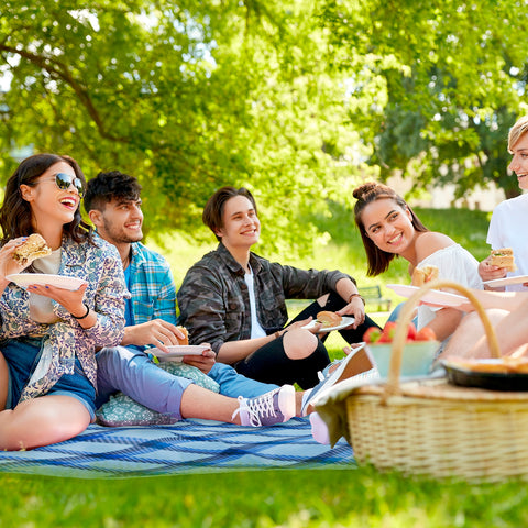 Zendea Coperta Telo Picnic 200x200cm in Poliestere Impermeabile con Manico e Tessuto Resistente Ean-8050030810379