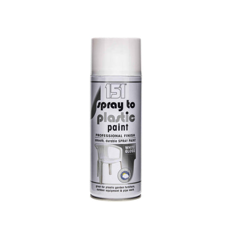 Witte glanzende kunststofvernieuwer in sprayvorm 300 ml