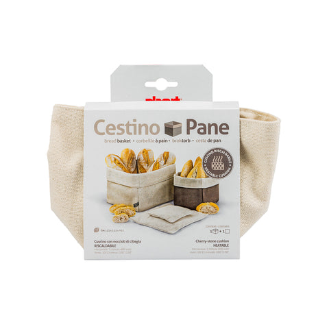 Beige broodmandje met pitmotief 11x11cm