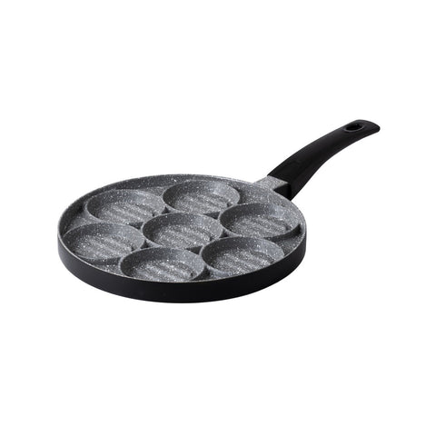 Koekenpan met 7 cirkels voor hamburgers 26 cm