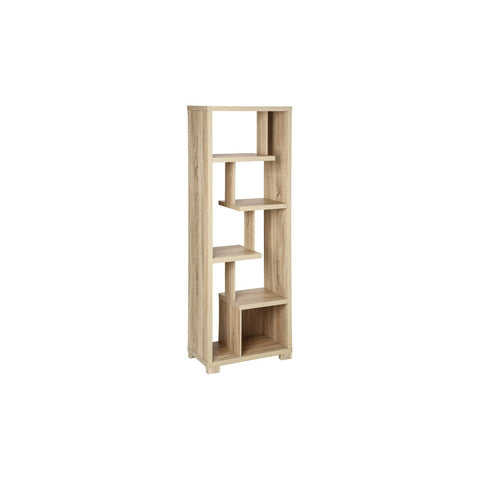 Libreria In Legno Mdf Beige 60x30x170cm