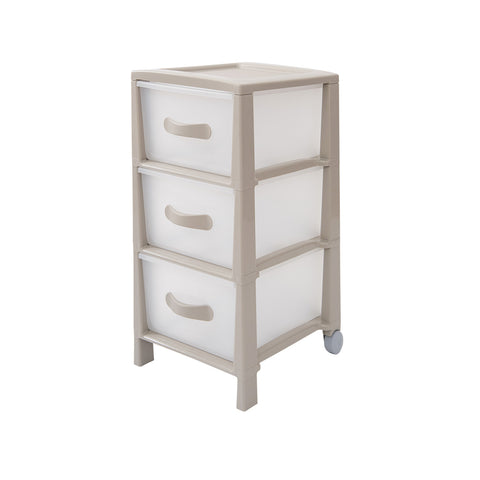 Ladekast Futura Slim met 3 laden Taupe