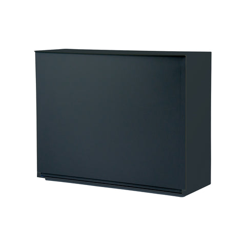 Wandgemonteerde schoenenkast Liscia 16x51,5x39 cm Zwart