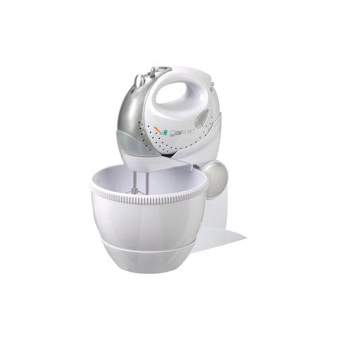 Witte handmixer met kom 250 W