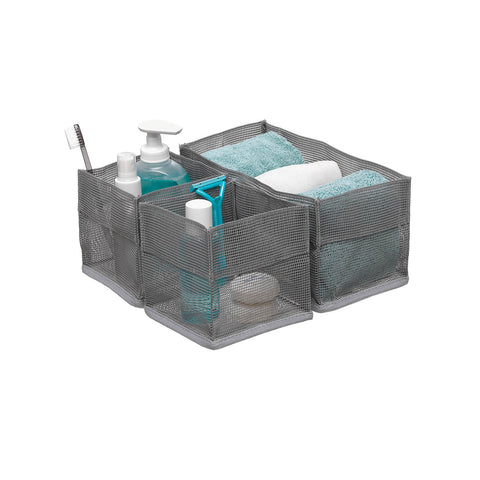 Set van 3 ronde mesh-organizers