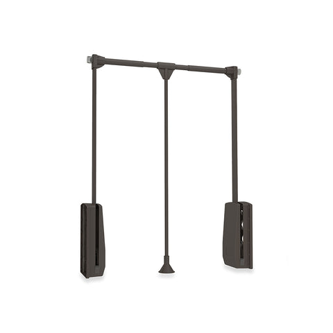 Uittrekbare kledinglift voor kast van staal 83-115x84 cm, mokka
