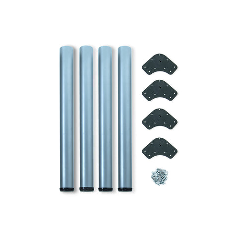 immagine-1-emuca-kit-4-gambe-regolabili-per-tavolo-60x83-85cm-verniciato-alluminio-ean-8432393000107