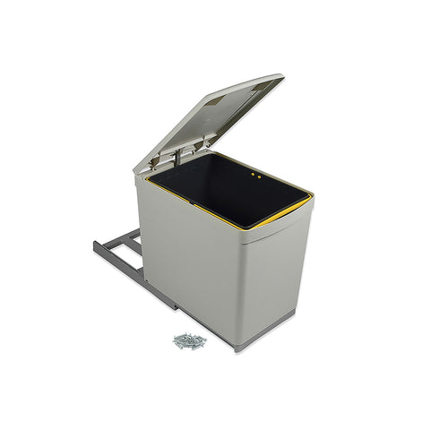 Pattumiera Con Base Scorrevole E Coperchio Automatico 16l