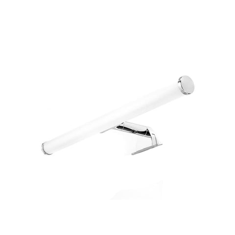 Lampada A Led Universale A Cilindro Per Specchio In Abs Cromato Da 5w 30cm