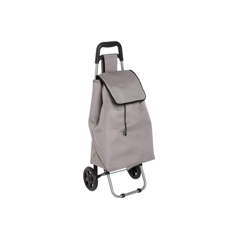 Opvouwbaar bruin boodschappenwagentje, 30 l