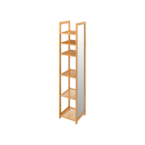 immagine-1-five-simply-smart-scaffale-a-colonna-in-bambu-con-5-ripiani-e-specchio-ean-3560237554785