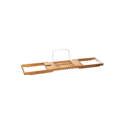 Uitschuifbaar badkuipplateau van bamboe 70/105x22cm