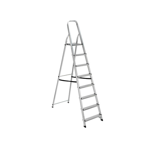 Opvouwbare aluminiumladder met 8 treden