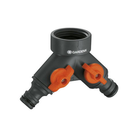 Kraan met 2 uitgangen, 3/4 inch