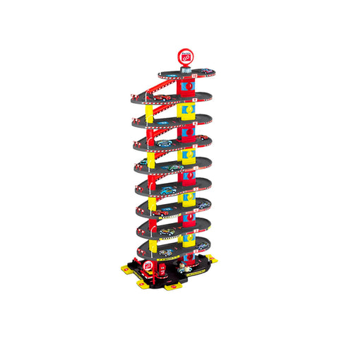 City Garage 10 Livelli Alto 110cm Con 3 Macchine Carwash E Stazione Carburante