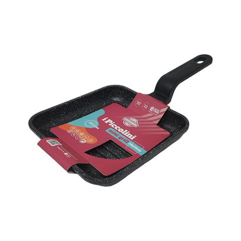 Vierkante minigrill voor inductie 14 x 14 cm