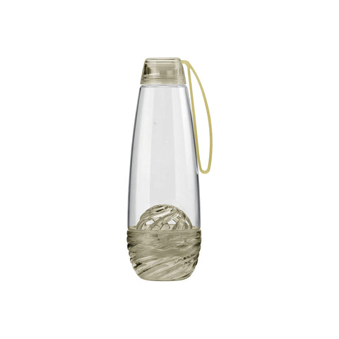 Zandkleurige drinkfles met fruitinfuser