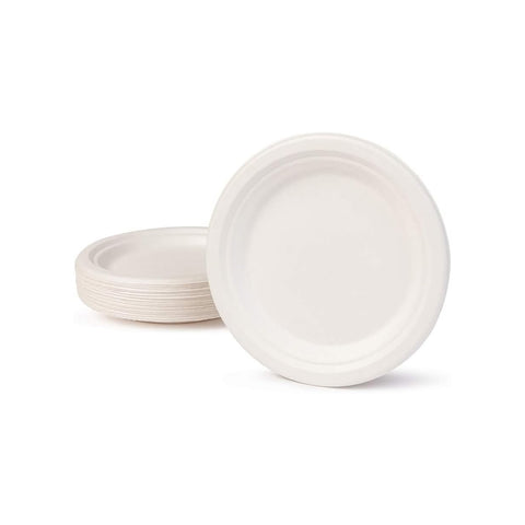 Set van 50 fruitborden voor eenmalig gebruik, diameter 18 cm
