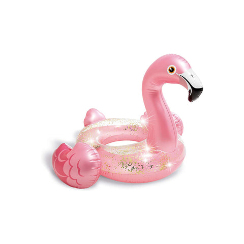 Glitterzwemband flamingo 119 cm