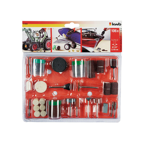 Set van 106 accessoires voor slijpmachine