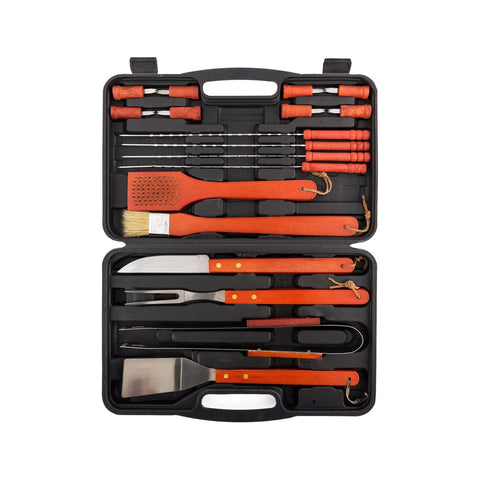 Kofferset met 18 barbecueaccessoires