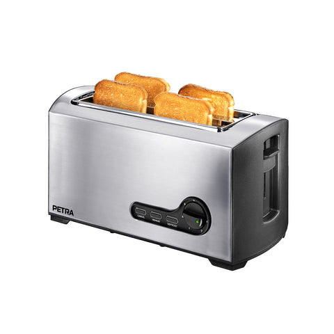 Broodrooster met lange sleuf voor 2 sneetjes, 1500 W