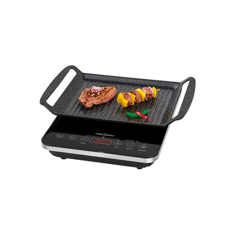 Inductietafelbarbecue, 2000 W, met aanraaksensor
