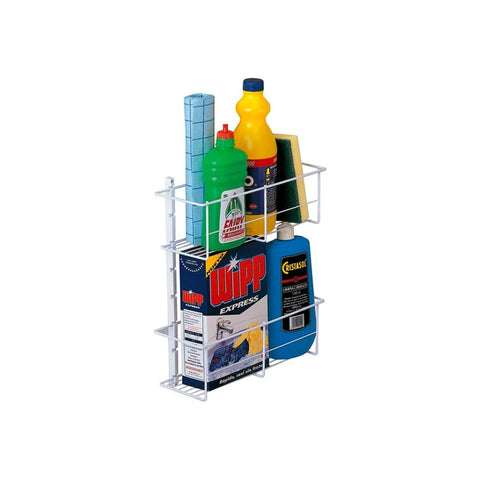 Multifunctioneel metalen opbergrek met 2 planken 33x37,5x12 cm