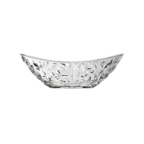 Ovale glazen tafeldecoratie Sonoro Laurus 34 cm