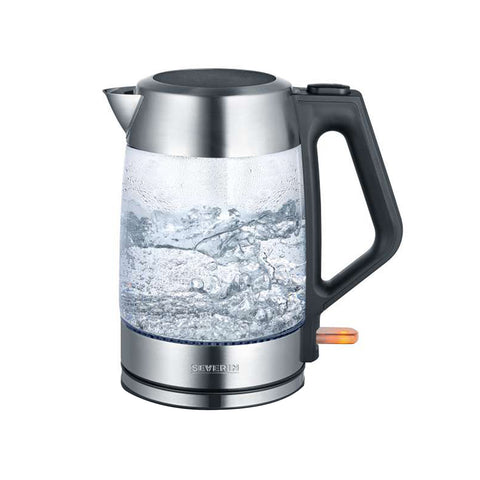 Glazen en stalen waterkoker 1,7 l 2200 W