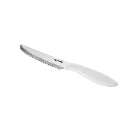 6 witte tafelmessen 12 cm