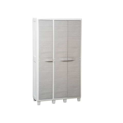Kast met 3 deuren Lichtgrijs/taupegrijs