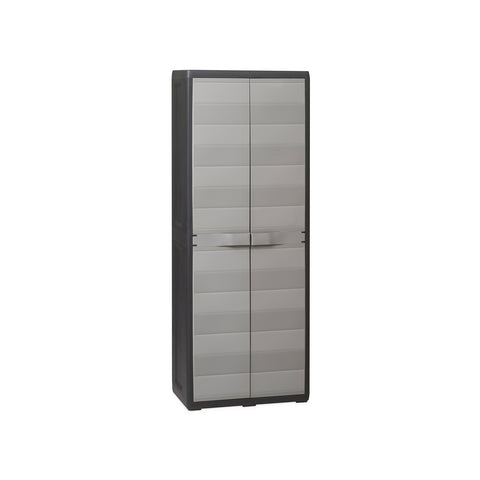Elegance kast met legplanken Zwart/taupegrijs