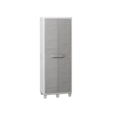 Kast met legplanken Lichtgrijs/donkergrijs