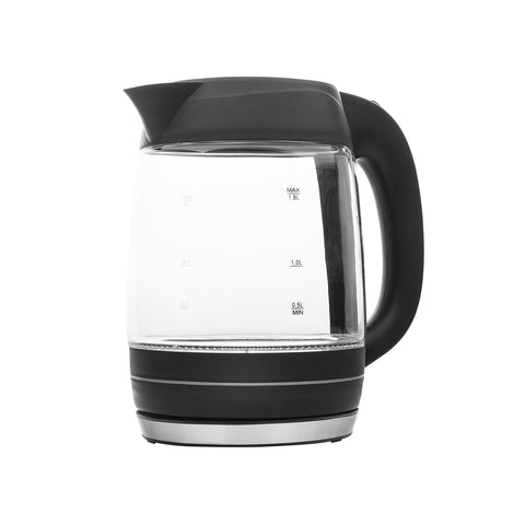 Glazen waterkoker met ledverlichting van 1,8 l, 2200 W