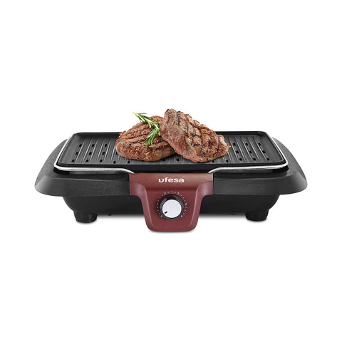 Elektrische grill en bakplaat, 38 x 25 cm, 2000 W