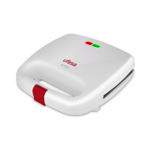 Grill- en tosti-ijzer met antiaanbakplaten 750w