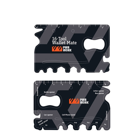 Multifunctioneel metalen kaartje 8x5 cm
