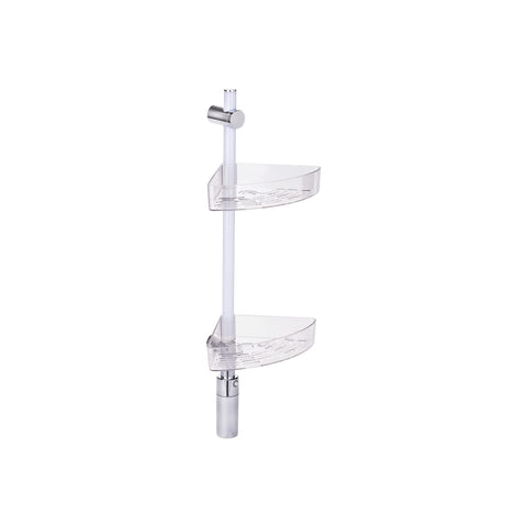 Hoekrek voor de douche met ledverlichting, 74 cm