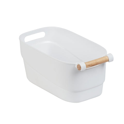 Cestino Portaoggetti Con Manico In Legno S