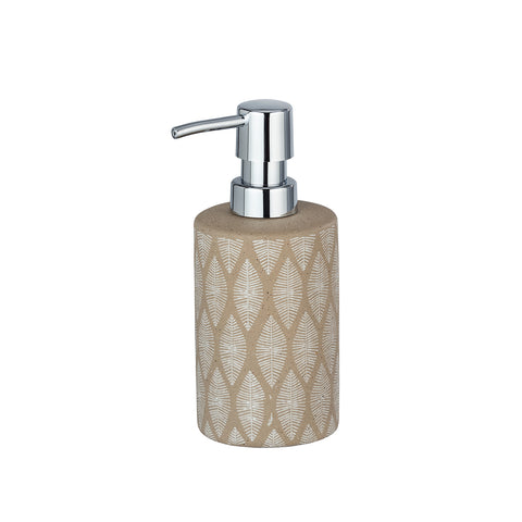 Beige keramische zeepdispenser 300 ml