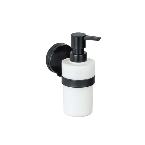 Zwarte zeepdispenser, 220 ml
