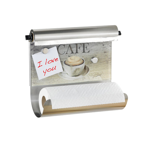 Portarotolo Café Magnetico In Vetro Temperato