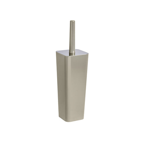 Gesloten toiletrolhouder en wc-borstelhouder taupe